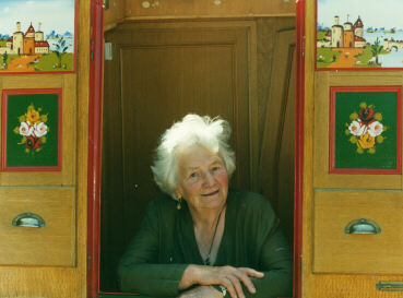 Photo of Sonia Rolt on a narrow boat